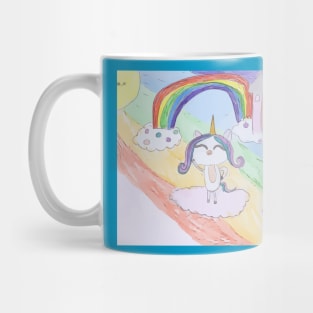 AriCorn88 Rainbow Castle Unicorn Mug